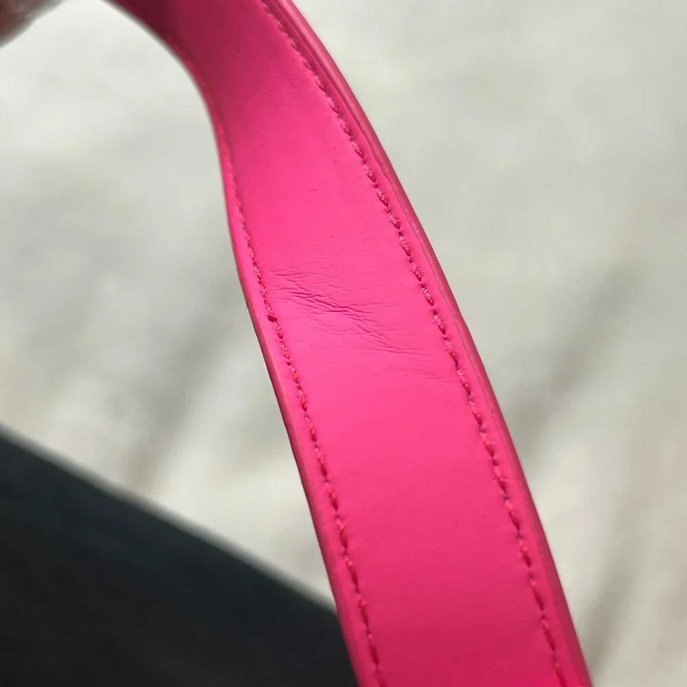 black & neon pink hot bimbo y2k bratz x dollskill purse new never used, but flaw - Picture 10 of 12